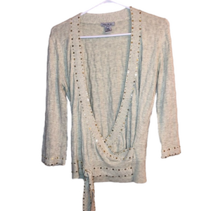 mac & jac Wrap Sweater/Medium